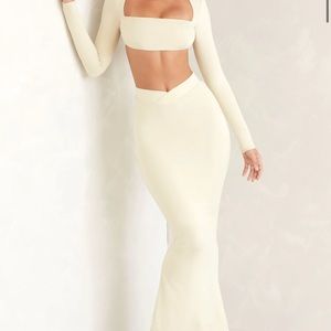 Oh Polly willow flare hem maxi skirt with top